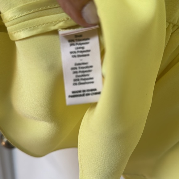 Cinq à Sept Kourtney Yuzu Yellow Peplum Blazer - Picture 7 of 8